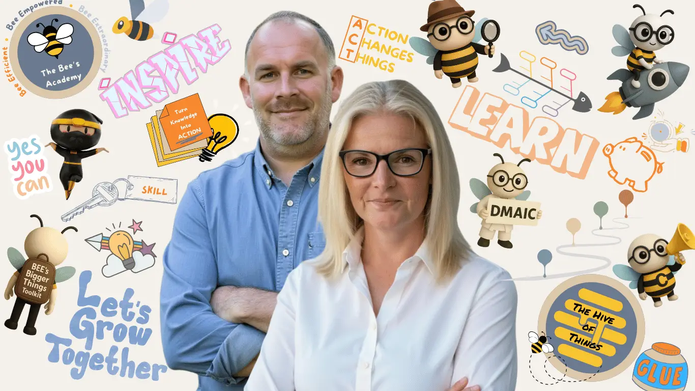 Team with fun background