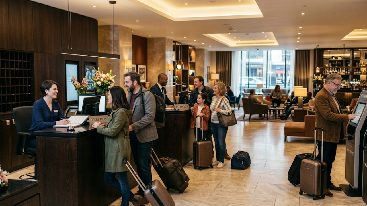 Hotel team or front desk